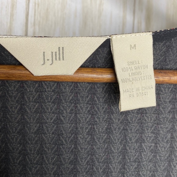 J.Jill 3/4 sleeve button front dress - Picture 2 of 7